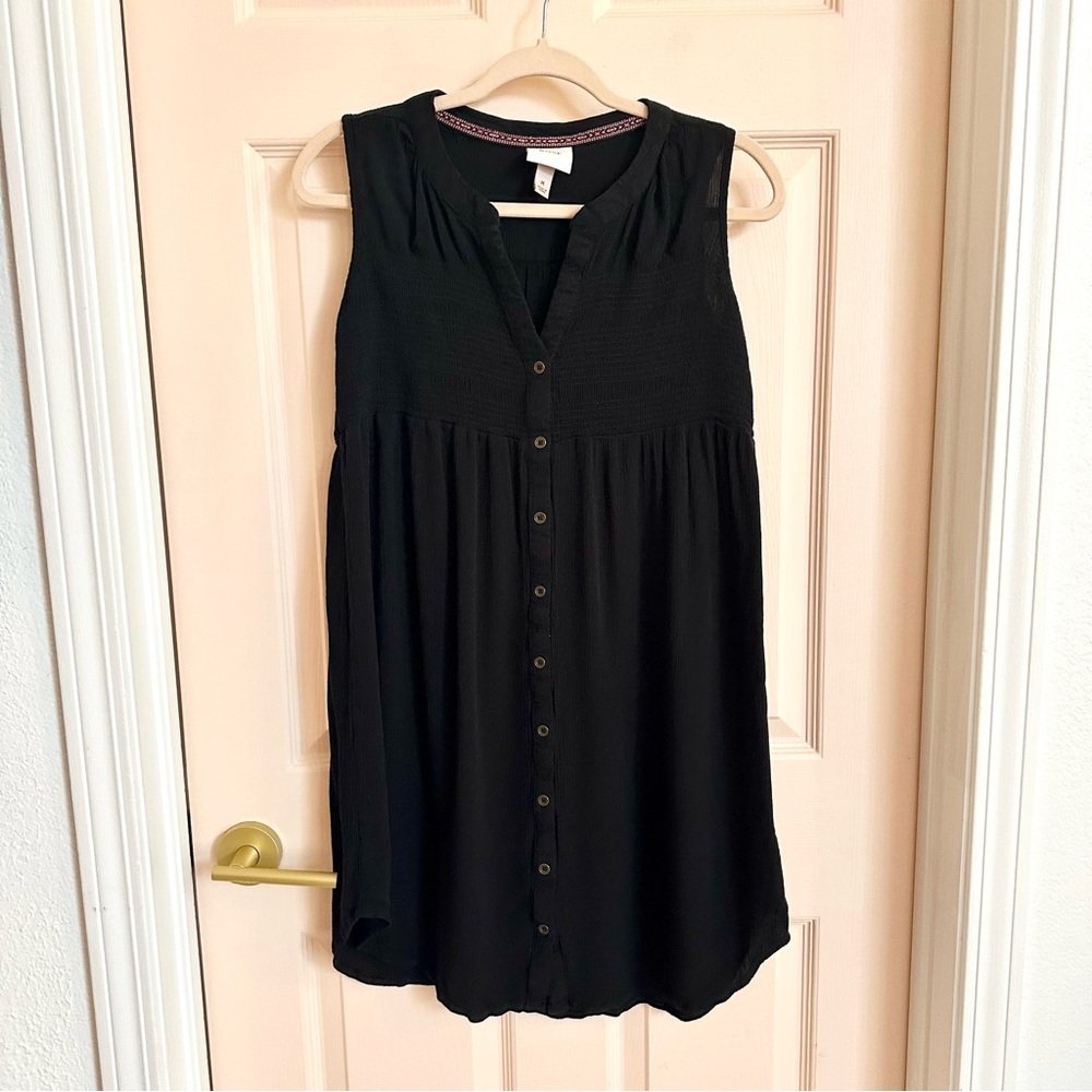 Black Knox rose swing dress